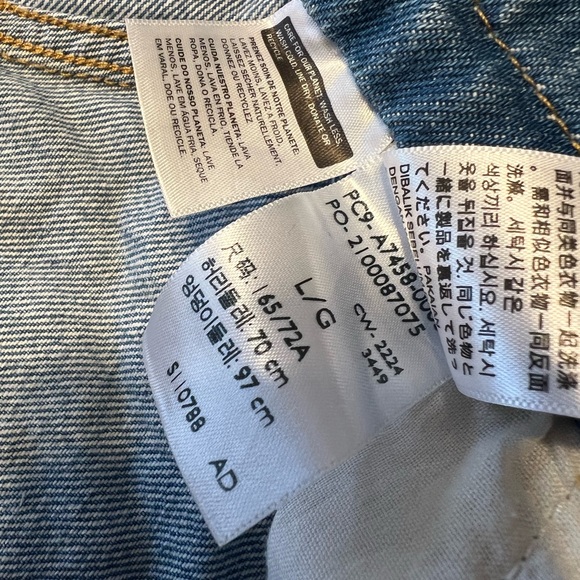 Blue Levi’s Denim Overalls - Picture 3 of 3